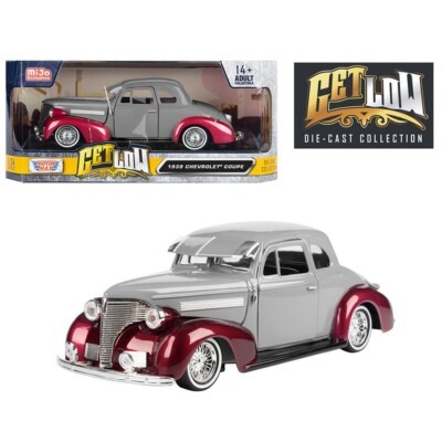 Motormax 1:24 Get Low Lowrider 1939 Chevrolet Coupe Diecast 2-Tone