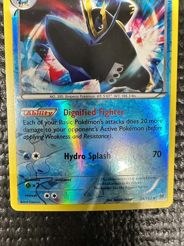 Empoleon 38/162 BREAKthrough Reverse Holo Rare Pokemon Card eBay