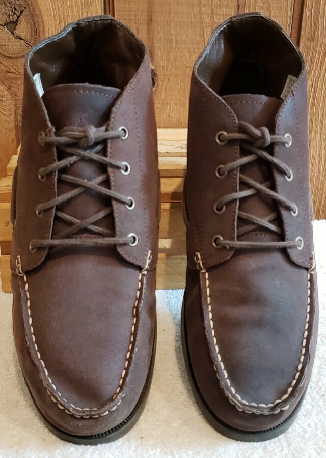 POLO RALPH LAUREN Barx Chukka Chocolate Leather Ankle Boots 