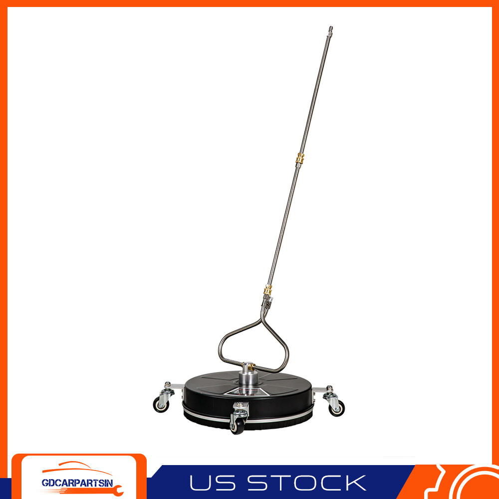 15 Inch 4000PSI Pressure Washer Surface Cleaner Kit with 4 Wheels and 2 Nozzles