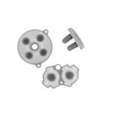  NEW Nintendo Game Boy Advance GBA System Button Rubber Pads Set Clear