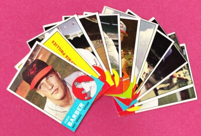 1963 Topps Baseball Cards #195 - #441, complete your set, Poor  to VG to EX+
