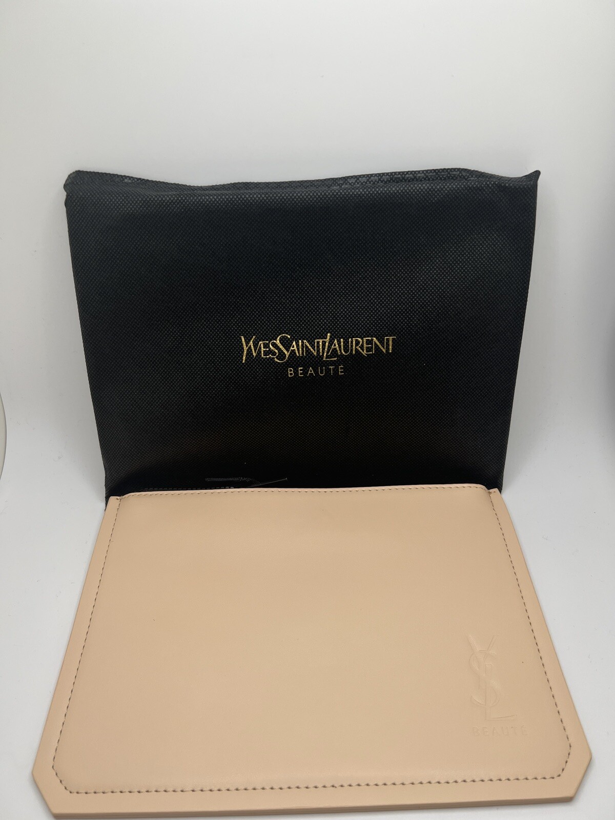 Borsa pochette pochette pochette Yves Saint Laurent Beaute YSL trucco cosmetici NUOVA