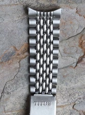 27 Sold! Titus 1960s Beads of Rice band 20mm to Calypsomatic vintage dive watch