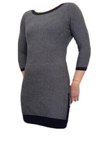 Ann Taylor Blue and White Knit Quarter Sleeve Sweater Dress Size XS Petite