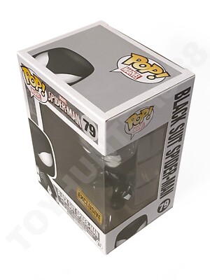 Funko Pop! Marvel #79 Black Suit Spider-Man Walgreen Excl