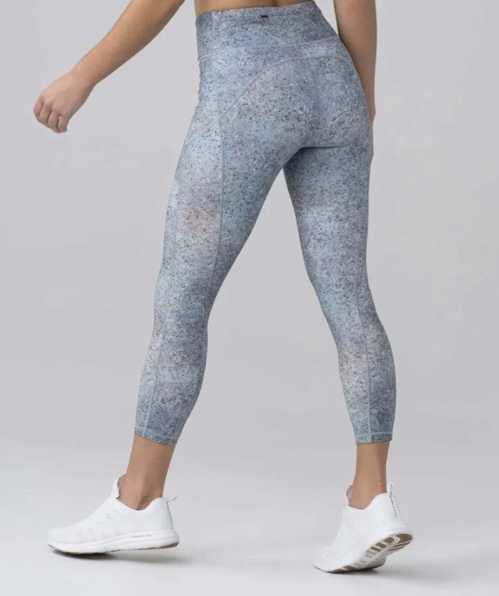 Lululemon Legging Final Lap Crop 23” Summer Haze Blue Gray Multi