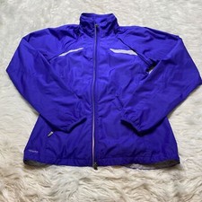 Nike Fit Storm Jacket Womens Small Golf Windbreaker Full Zip Mock Neck Pockets
