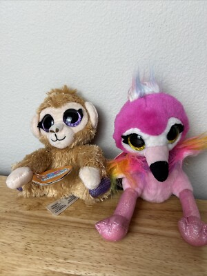 Zuru Coco Surprise Kai 6  Monkey Plush And Summer Pink Flamingo Set Of 2