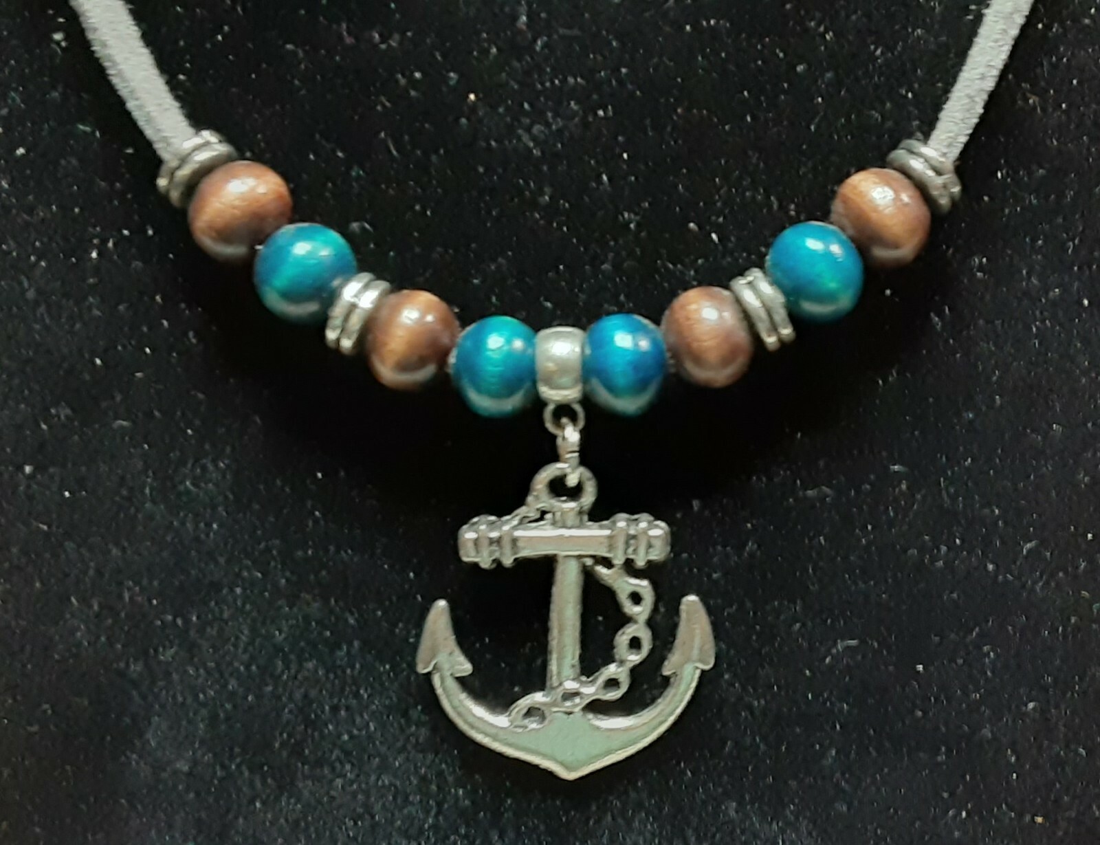 Handcrafted Leather Anchor Necklace eBay