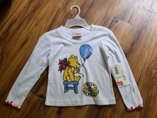 Vintage Girls Winnie The Pooh Shirt Size 6,NWT, Birthday Pooh, Cake, Long Sleeve
