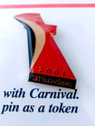 NEW IN PACKAGE Carnival Cruise Line Paradise 2001 Lapel Ship Tack Pin — photo 2