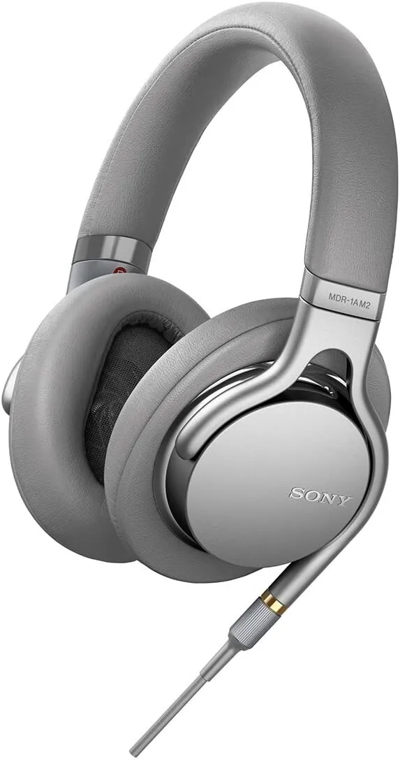 SONY MDR-1AM2 S STEREO HEADPHONES SILVER Hi-res From JAPAN New