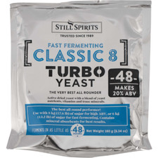 Turbo Yeast - Classic 18 ABV - for 6.6 gal batch Distilling Moonshine