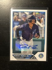 2023 Topps Pro Debut Auto Robert Perez Jr.  #PD-173 Everett Aquasox Card PWE