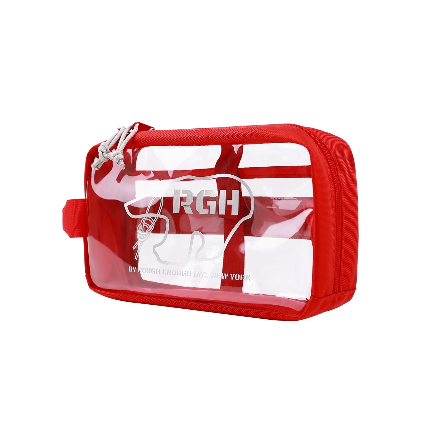 Rough Enough Clear Travel Toiletry Bag for Cosmetic Makeup Toothbrush Essentials