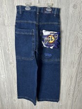 New  Vintage 90s Solo Semore Jr Jeans Sz 11/12 USA Made Baggy Jeans Skater Y2K