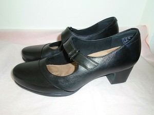 Clarks Artisan Mary Jane Leather Heels Pumps Shoes Women's 8.5 | eBay