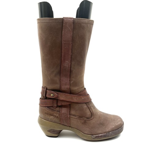 Merrell Luxe Whip Brown Leather Side 