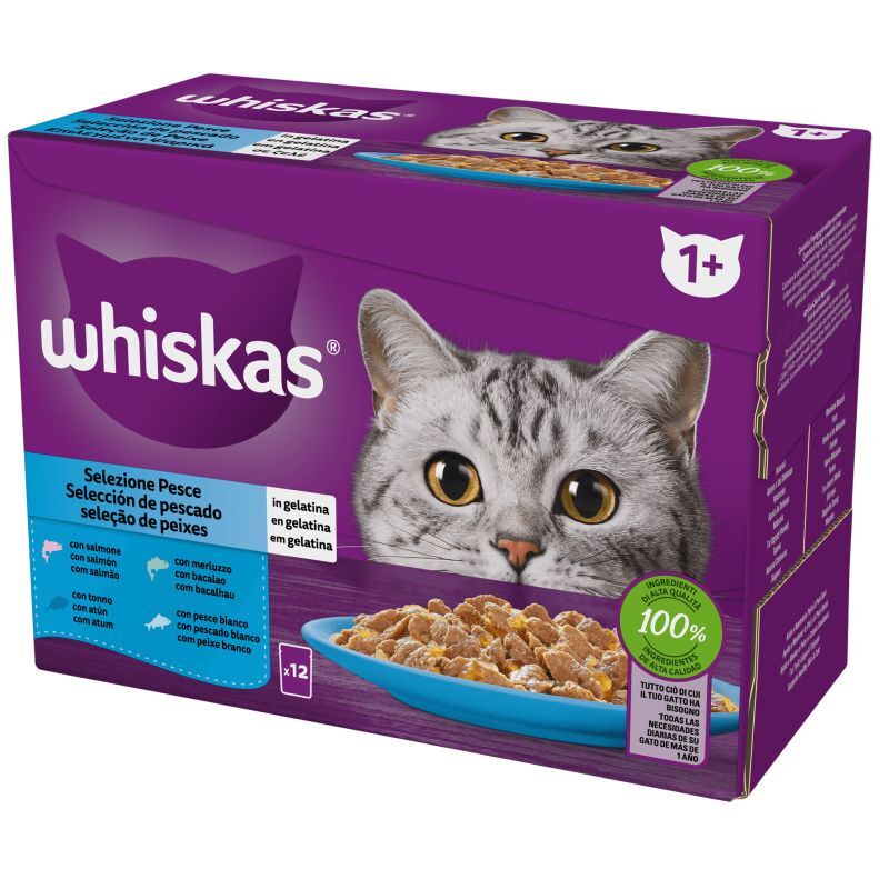 Whiskas Buste Selezione Pesce 12 x 85gr