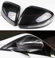 FOR 15-21 MERCEDES BENZ W205 C300 C400 C43 REPLACEMENT CARBON FIBER MIRROR COVER