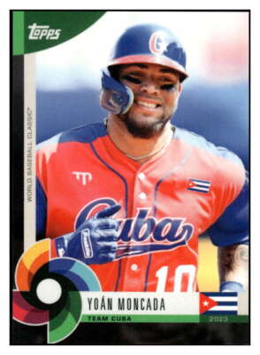 YOAN MONCADA 2023 Topps World Baseball Classic Global Stars Black #11 M ID:66982