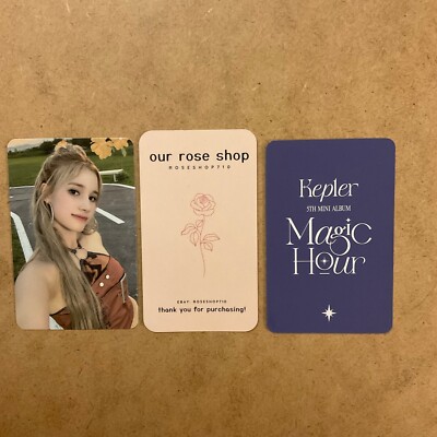 Kep1er Magic Hour Official Album POB Photocard (Beloved, Sunkissed