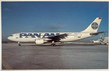 Pan Am Airbus A300B4-203 Vintage Postcard Airline Aircraft