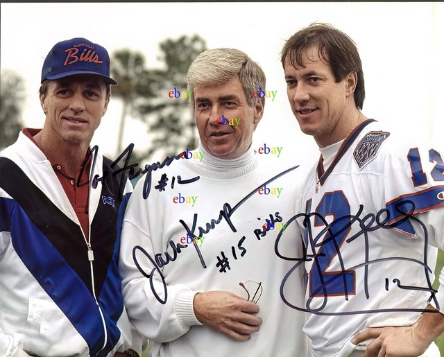 JIM KELLY JACK KEMP JOE FERGUSON BUFFALO Signed 8x10 Autographed Photo Reprint FG11554 JIM KELLY JACK KEMP JOE FERGUSON BUFFALO Signed 8x10 Autographed Photo Reprint FG11554
