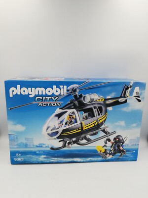 Playmobil City Action 9363: Police SWAT Helicopter 2018 New