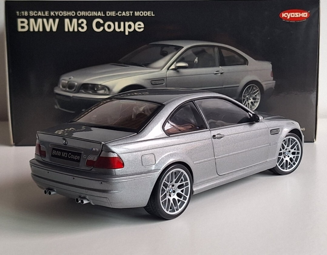 WOW BMW 3-Series M3 Coupe E46 2003 Silver 1:18 Kyosho 08503S