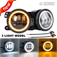 2x 4 Led Fog Light Spot For Honda Civic 13-17 Clear Lens Bumper Replacement