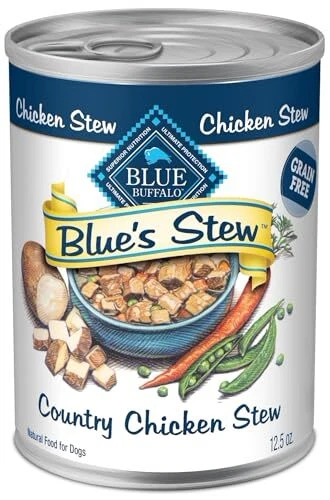 Blue Buffalo Blue's Stew Grain Free Wet Dog Food Natural Chicken 12 Pack