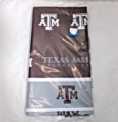 Texas A&M Aggies Football Plastic Table Cover Cloth 54'' x 108'' NEW