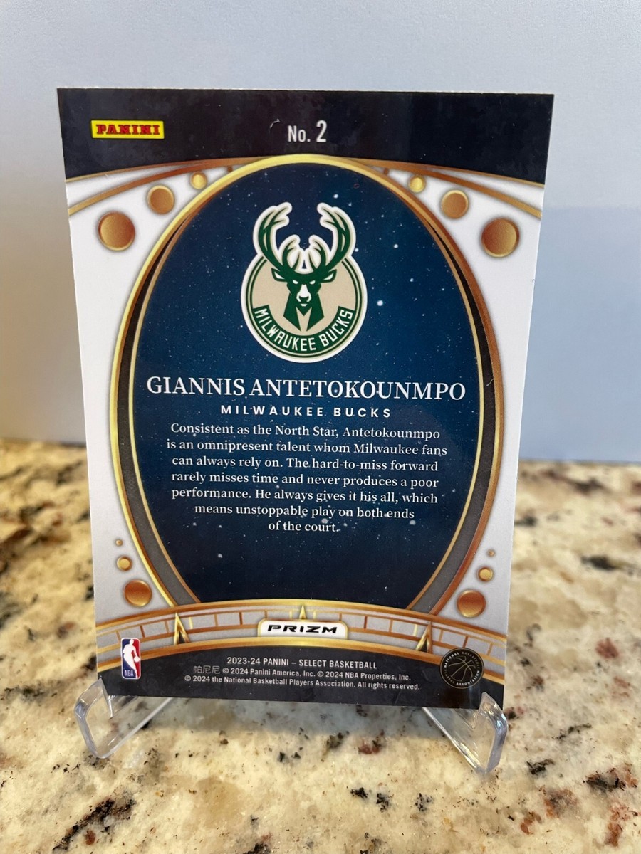 2023-24 Panini Select Giannis Antetokounmpo Lodestar Green Prizm