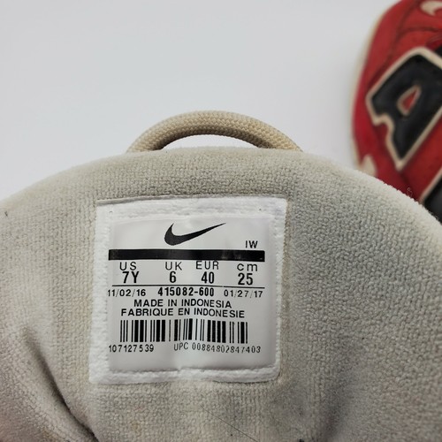 Nike Air Uptempo Bulls Hoops Scottie Pippen 2017 415082-600 sans lacets *Lire Desc* - Photo 10/11