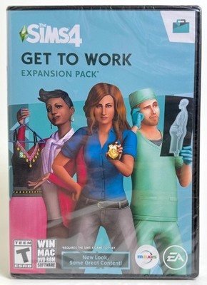 THE SIMS 4 : GET TO WORK EXPANSION PACK PC - WIN / MAC - BRAND NEW & SEALED