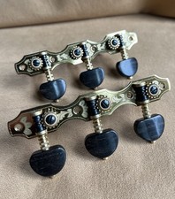 Rubner Hauser Guitar Tuning Machines-special Purchase-luxury Engraved With Ebony Rubner Hauser Guitar Tuning Machines-special Purchase-luxury Engraved With Ebony