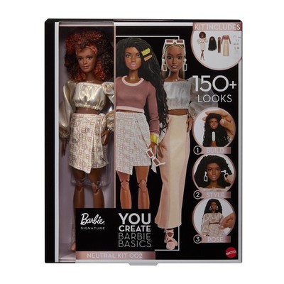 AMAZING YOU CREATE BARBIE BASICS NEUTRAL KIT # 2 Tango, Elle, Pazette MINT