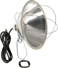 Clamp Lamp with 10 Inch Reflector and Bulb Guard 300 Watt Bulb, 6 Foot Cord 