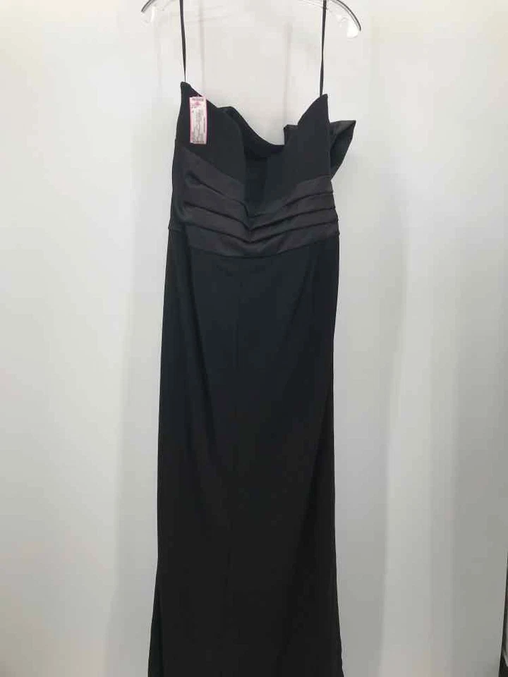 Pre-Owned WHBM Black Size 16 Strapless Maxi Evening Gown - Image 2 of 3