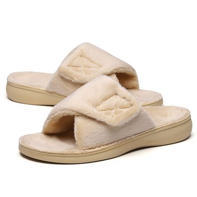 SOLLBEAM Women's Plantar Fasciitis Fuzzy House Orthopedic Adjustable  Slippers... | eBay