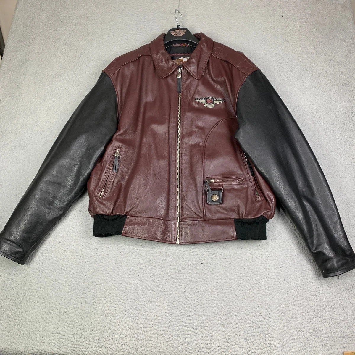 Harley Davidson 95th Anniversary Leather Jacket for sale - eBay