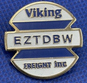 Viking Freight System Inc. Vintage Pin EZTDBW - Easy to do Business With