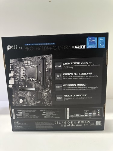 Carte mère MSI PRO H610M-G DDR4 Intel LGA 1700 micro ATX - Photo 3/6