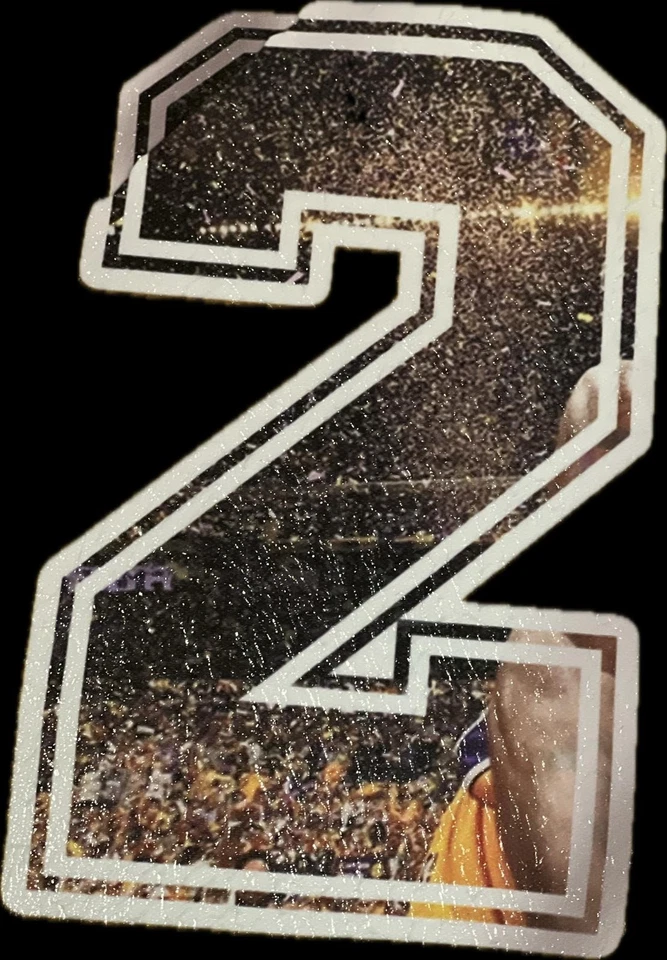 Kobe Bryant Mamba Forever 24 Deco Bloc Basquete NBA Man Cave Art LA Lakers - Imagem 4 de 4