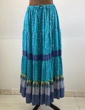 Vintage White Stag Maxi Boho Floral Y2K Prairie Tiered Maxi Skirt Women s S 4/6