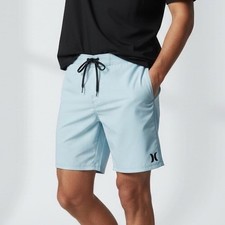 Hurley One And Only 2.0 Boardshorts Men's 28 Ice Blue Swim Trunks 21" Length