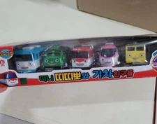 Titipo and Friends Pullback Gear Toy Mini 5psc Trains Characters Korea Toy