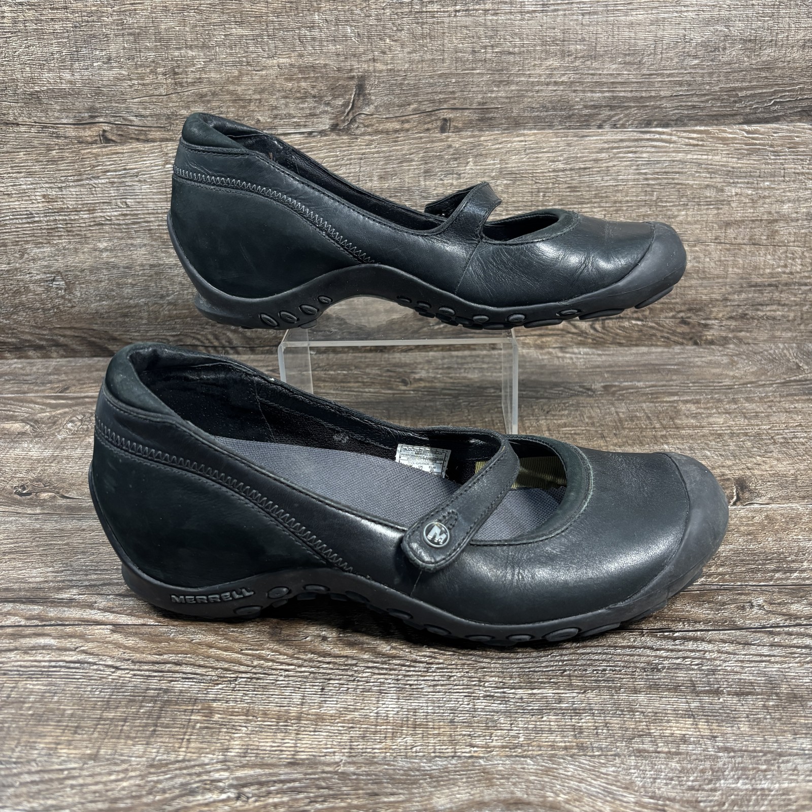 Scarpe Merrell Plaza Flaunt donna 9 nere Mary Jane OrthoLite comode pelle